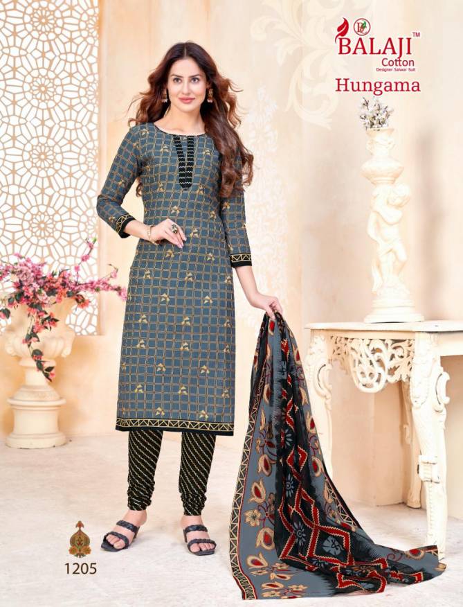 Balaji Hungama 12 New Designer Regular Wear Cotton Printed Latest Dress Material Collection